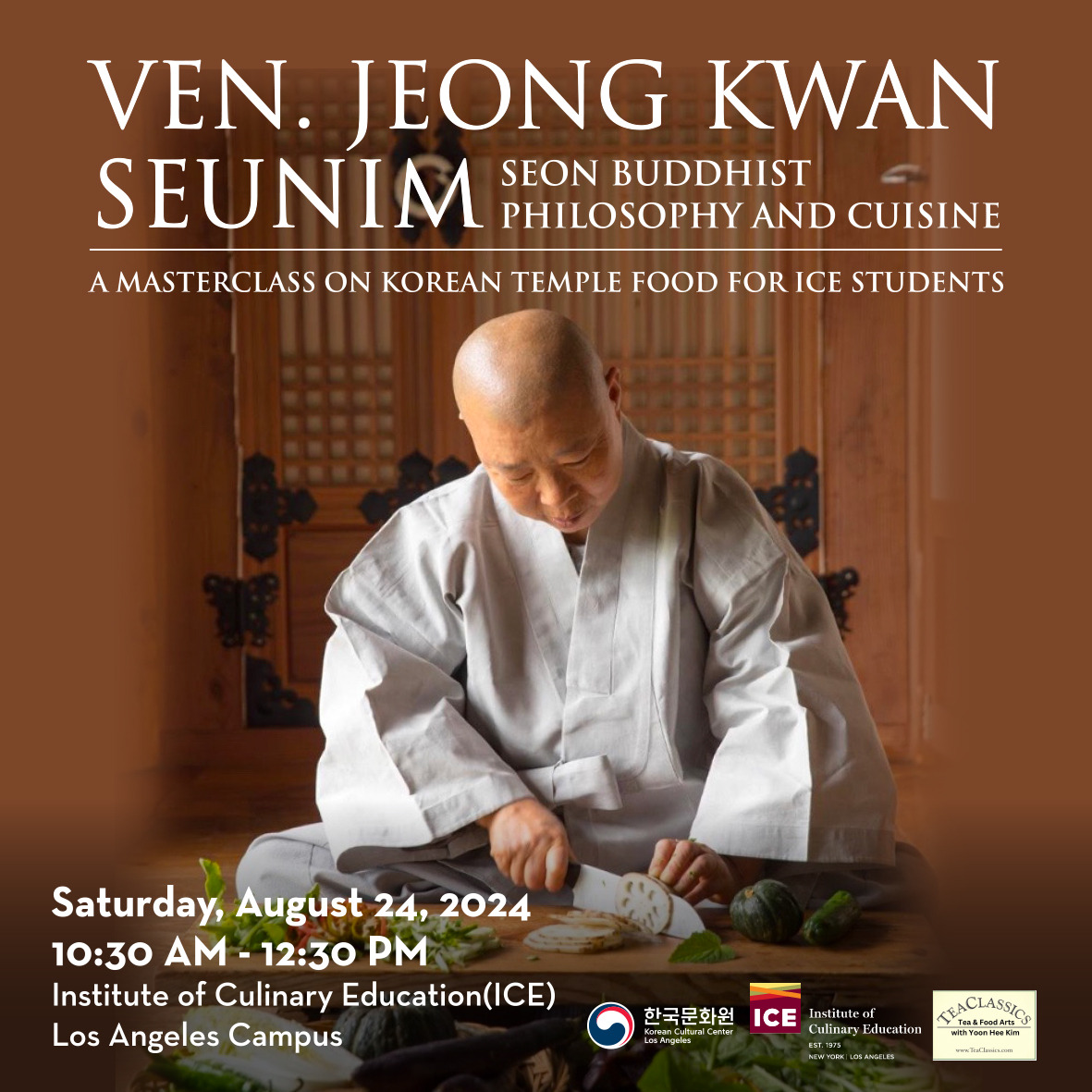 Seon Buddhist Philosophy and Cuisine with Ven. Jeong Kwan Seunim